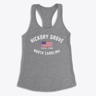 Hickory Grove North Carolina Patriot Women's Racerback Tank