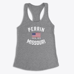 Perrin Missouri Patriot Women's Racerback Tank