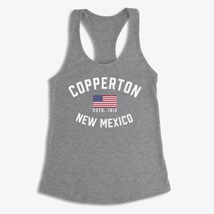 Copperton New Mexico Patriot Women's Racerback Tank