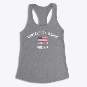 Canterbury Woods Virginia Patriot Women's Racerback Tank