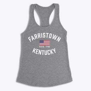 Farristown Kentucky Patriot Women's Racerback Tank