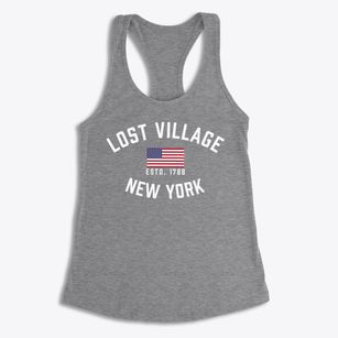 Lost Village New York Patriot Women's Racerback Tank