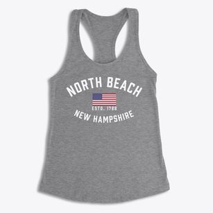 North Beach New Hampshire Patriot Women's Racerback Tank