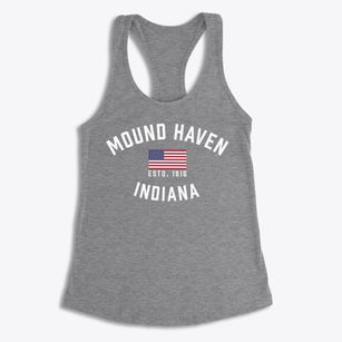 Mound Haven Indiana Patriot Women's Racerback Tank