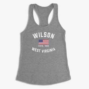 Wilson West Virginia Patriot Women's Racerback Tank