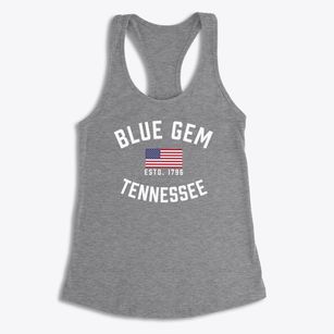 Blue Gem Tennessee Patriot Women's Racerback Tank