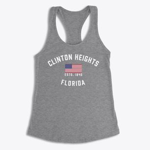 Clinton Heights Florida Patriot Women's Racerback Tank