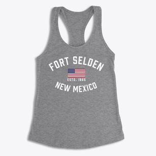 Fort Selden New Mexico Patriot Women's Racerback Tank