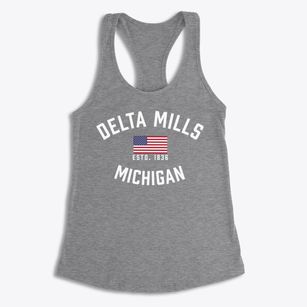 Delta Mills Michigan Patriot Women's Racerback Tank