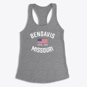 Bendavis Missouri Patriot Women's Racerback Tank