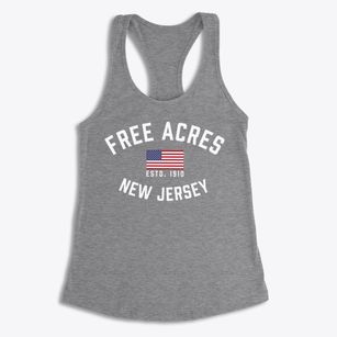 Free Acres New Jersey Patriot Women's Racerback Tank