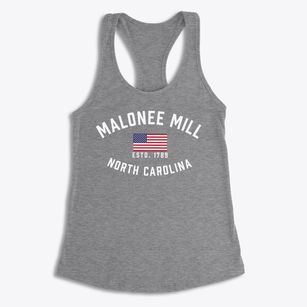 Malonee Mill North Carolina Patriot Women's Racerback Tank