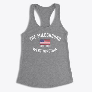 The Mileground West Virginia Patriot Women's Racerback Tank