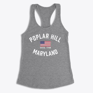 Poplar Hill Maryland Patriot Women's Racerback Tank
