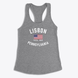 Lisbon Pennsylvania Patriot Women's Racerback Tank