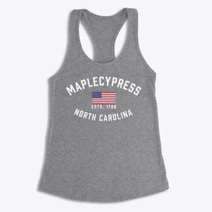 Maplecypress North Carolina Patriot Women's Racerback Tank