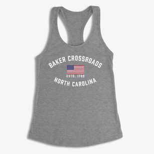 Baker Crossroads North Carolina Patriot Women's Racerback Tank