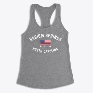 Barium Springs North Carolina Patriot Women's Racerback Tank