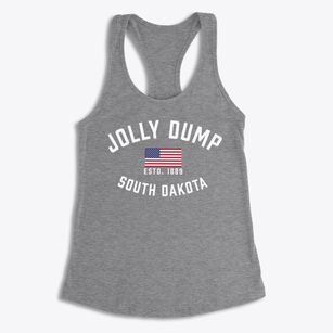 Jolly Dump South Dakota Patriot Women's Racerback Tank