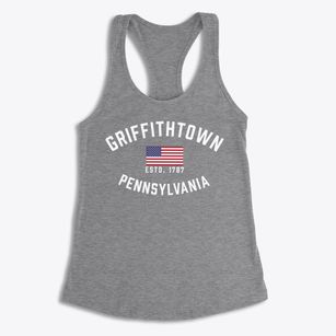 Griffithtown Pennsylvania Patriot Women's Racerback Tank