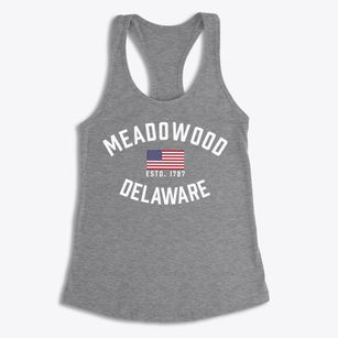 Meadowood Delaware Patriot Women's Racerback Tank