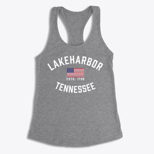 Lakeharbor Tennessee Patriot Women's Racerback Tank