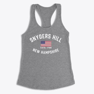 Snyders Hill New Hampshire Patriot Women's Racerback Tank