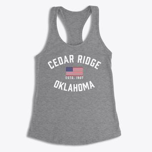 Cedar Ridge Oklahoma Patriot Women's Racerback Tank