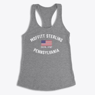 Moffitt Sterling Pennsylvania Patriot Women's Racerback Tank