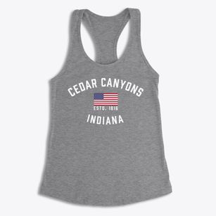 Cedar Canyons Indiana Patriot Women's Racerback Tank