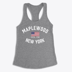 Maplewood New York Patriot Women's Racerback Tank