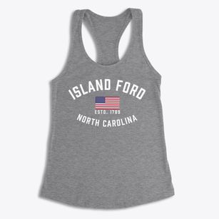 Island Ford North Carolina Patriot Women's Racerback Tank