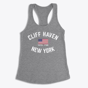 Cliff Haven New York Patriot Women's Racerback Tank