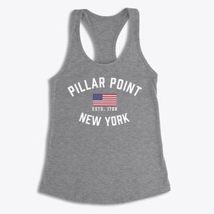 Pillar Point New York Patriot Women's Racerback Tank
