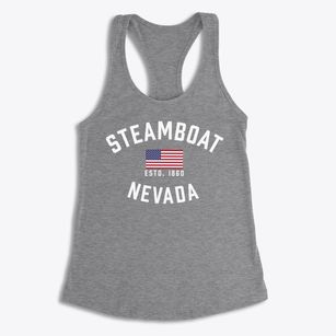 Steamboat Nevada Patriot Women's Racerback Tank