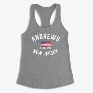 Andrews New Jersey Patriot Women's Racerback Tank