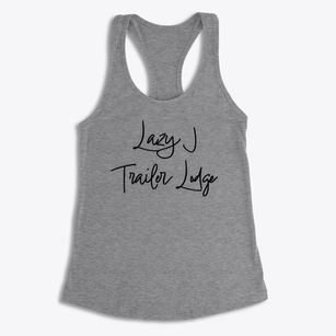 Lazy J Trailer Lodge Arizona Freestyle Women's Racerback Tank