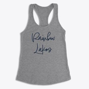 Rainbow Lakes Florida Freestyle Women's Racerback Tank