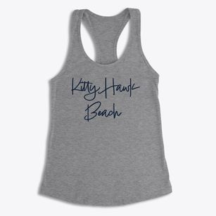 Kitty Hawk Beach North Carolina Freestyle Women's Racerback Tank