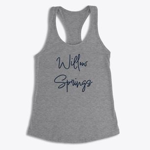 Willow Springs Illinois Freestyle Women's Racerback Tank