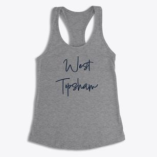 West Topsham Vermont Freestyle Women's Racerback Tank