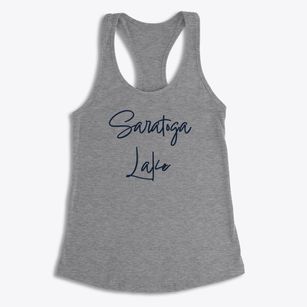 Saratoga Lake New York Freestyle Women's Racerback Tank