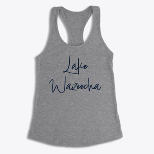 Lake Wazeecha Wisconsin Freestyle Women's Racerback Tank