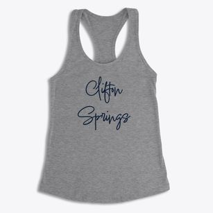 Clifton Springs New York Freestyle Women's Racerback Tank