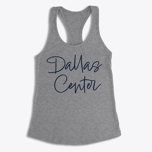 Dallas Center Iowa Freestyle Women's Racerback Tank