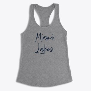 Miami Lakes Florida Freestyle Women's Racerback Tank