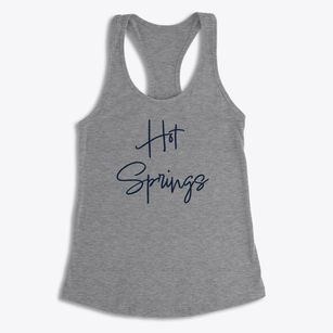 Hot Springs North Carolina Freestyle Women's Racerback Tank