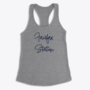 Fairfax Station Virginia Freestyle Women's Racerback Tank