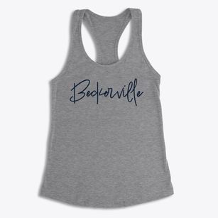 Beckerville Kansas Freestyle Women's Racerback Tank