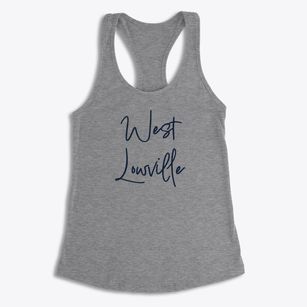 West Lowville New York Freestyle Women's Racerback Tank